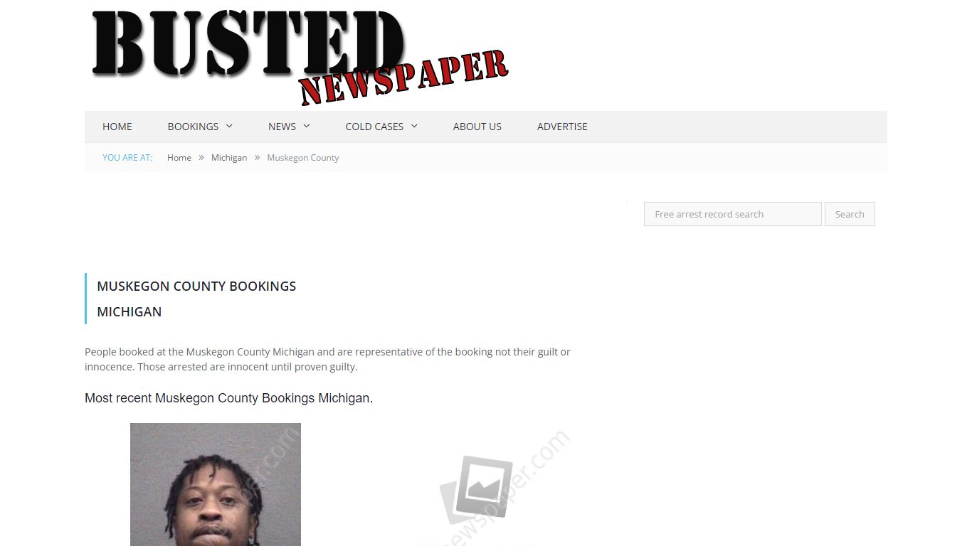Muskegon County, MI Mugshots - BUSTEDNEWSPAPER.COM